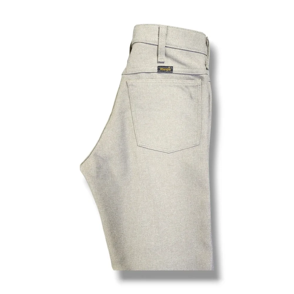 Vintage Wrangler‎ Western Heathered Tan 100% Polyester Pants Men's 29x30 82HT